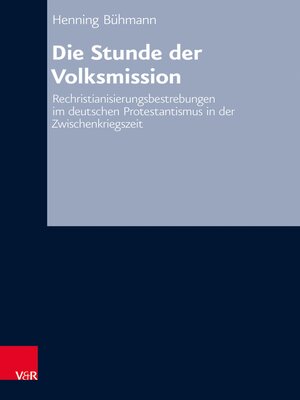 cover image of Die Stunde der Volksmission
